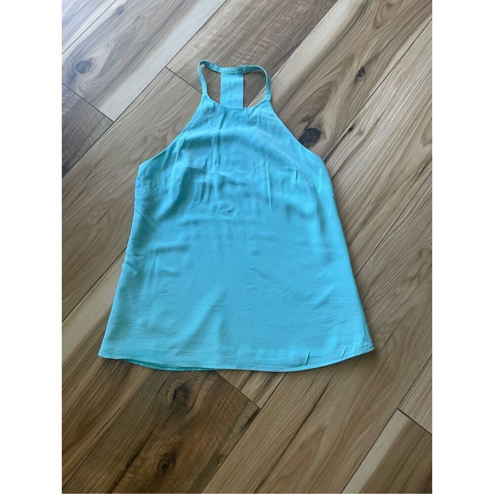 Annie Griffin Sky Blue Women's 100% Silk Tank Top with Polyester Lining Size XS